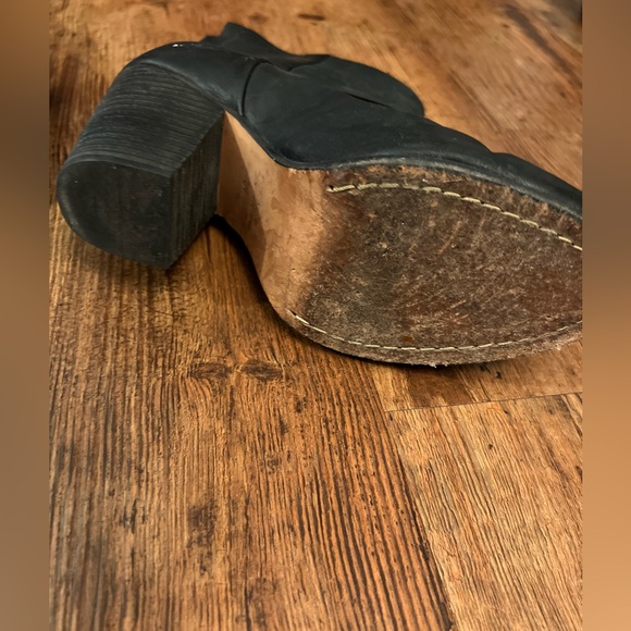 Rag & Bone Black Leather Booties sz 37 - Picture 10 of 12